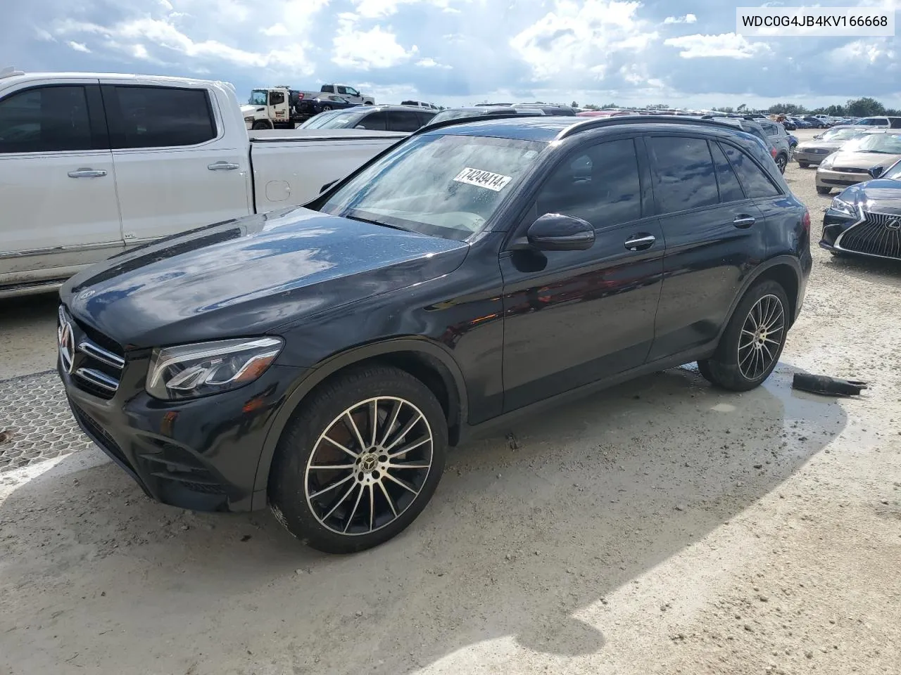 2019 Mercedes-Benz Glc 300 VIN: WDC0G4JB4KV166668 Lot: 74249414