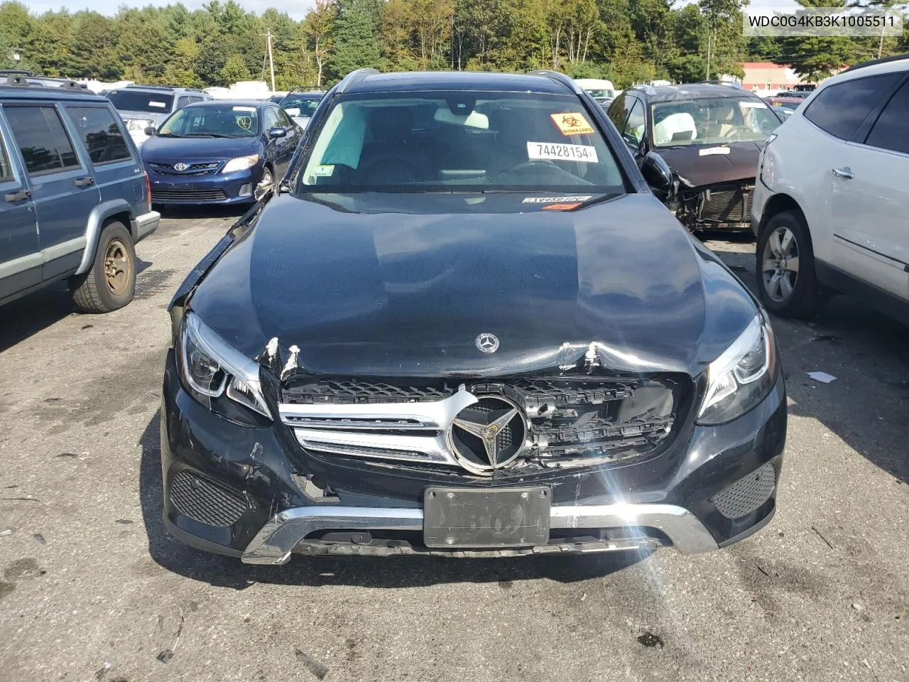 2019 Mercedes-Benz Glc 300 4Matic VIN: WDC0G4KB3K1005511 Lot: 74428154