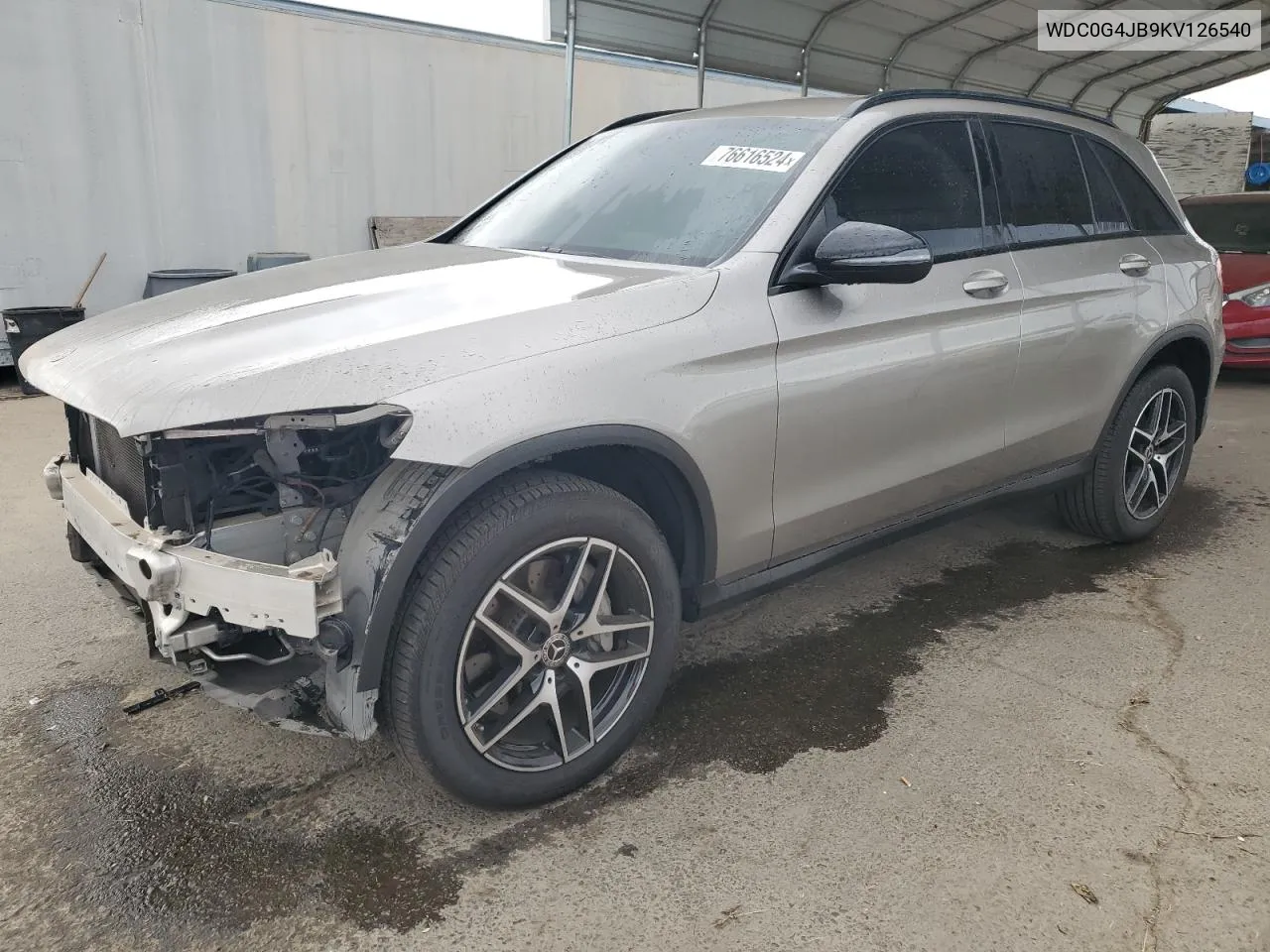 2019 Mercedes-Benz Glc 300 VIN: WDC0G4JB9KV126540 Lot: 76616524