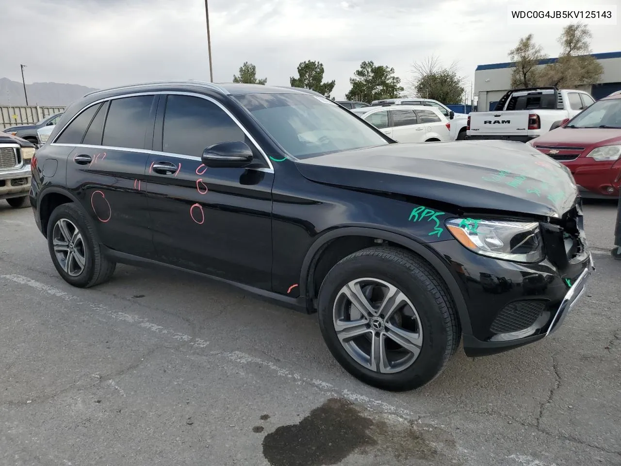 2019 Mercedes-Benz Glc 300 VIN: WDC0G4JB5KV125143 Lot: 76632394