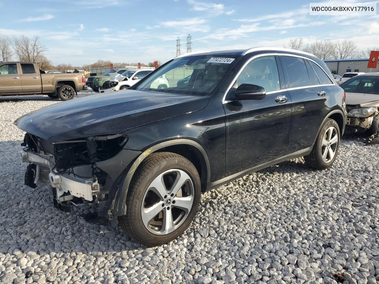 2019 Mercedes-Benz Glc 300 4Matic VIN: WDC0G4KBXKV177916 Lot: 77472724