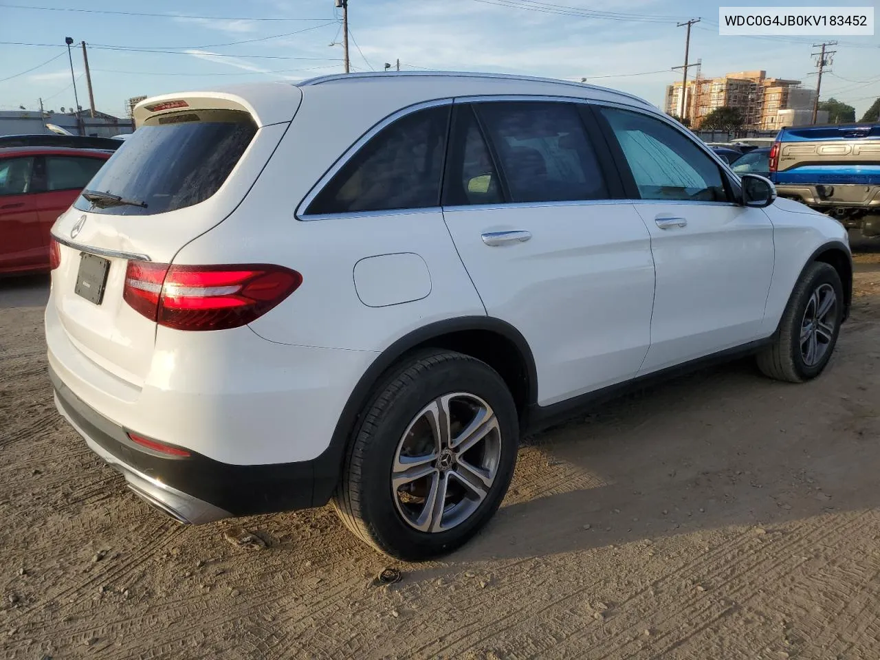 2019 Mercedes-Benz Glc 300 VIN: WDC0G4JB0KV183452 Lot: 77637894