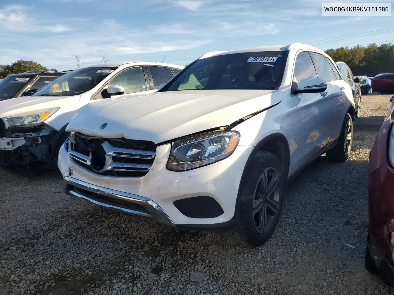 2019 Mercedes-Benz Glc 300 4Matic VIN: WDC0G4KB9KV151386 Lot: 79818164