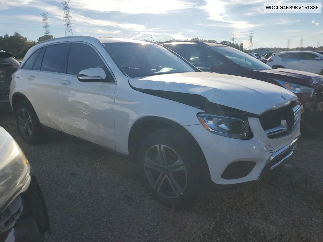 2019 Mercedes-Benz Glc 300 4Matic VIN: WDC0G4KB9KV151386 Lot: 79818164