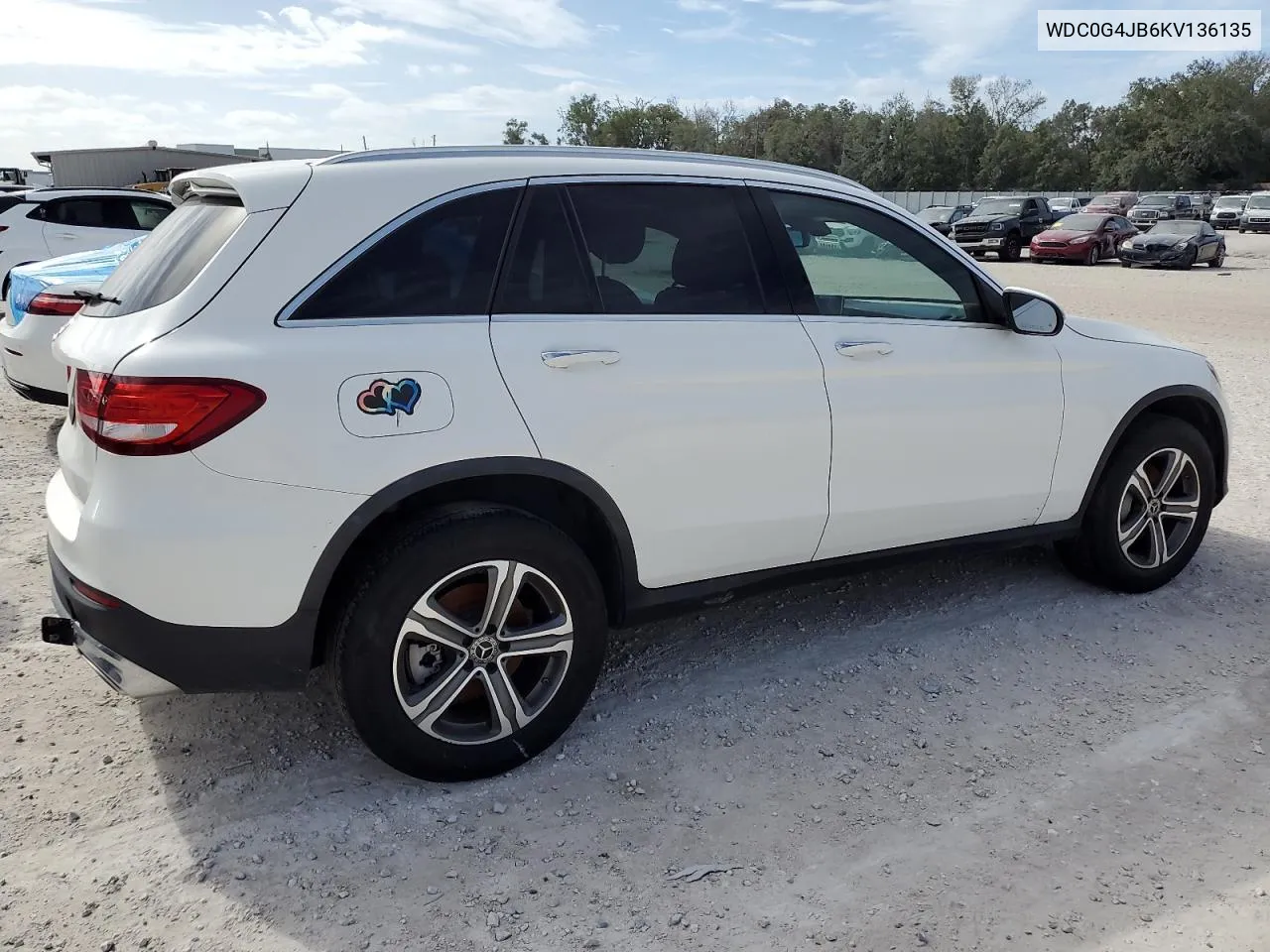 2019 Mercedes-Benz Glc 300 VIN: WDC0G4JB6KV136135 Lot: 80802204