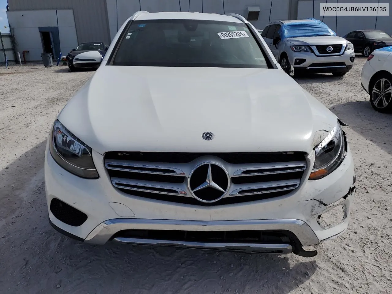 2019 Mercedes-Benz Glc 300 VIN: WDC0G4JB6KV136135 Lot: 80802204