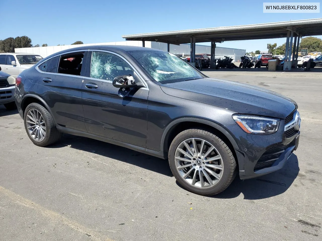 2020 Mercedes-Benz Glc Coupe 300 4Matic VIN: W1N0J8EBXLF800823 Lot: 60740174