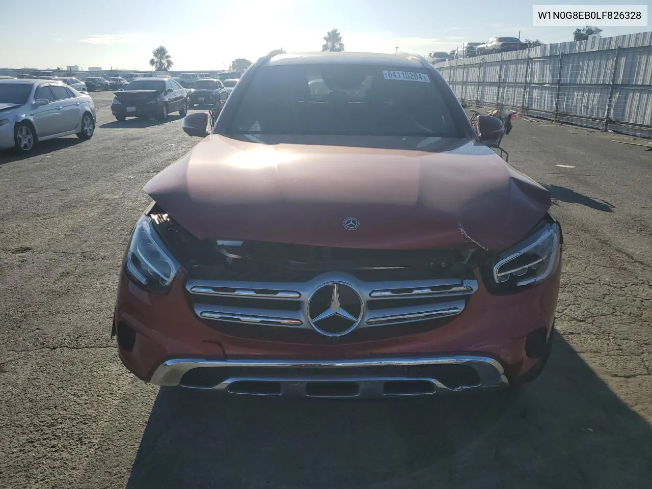 2020 Mercedes-Benz Glc 300 4Matic VIN: W1N0G8EB0LF826328 Lot: 64115204