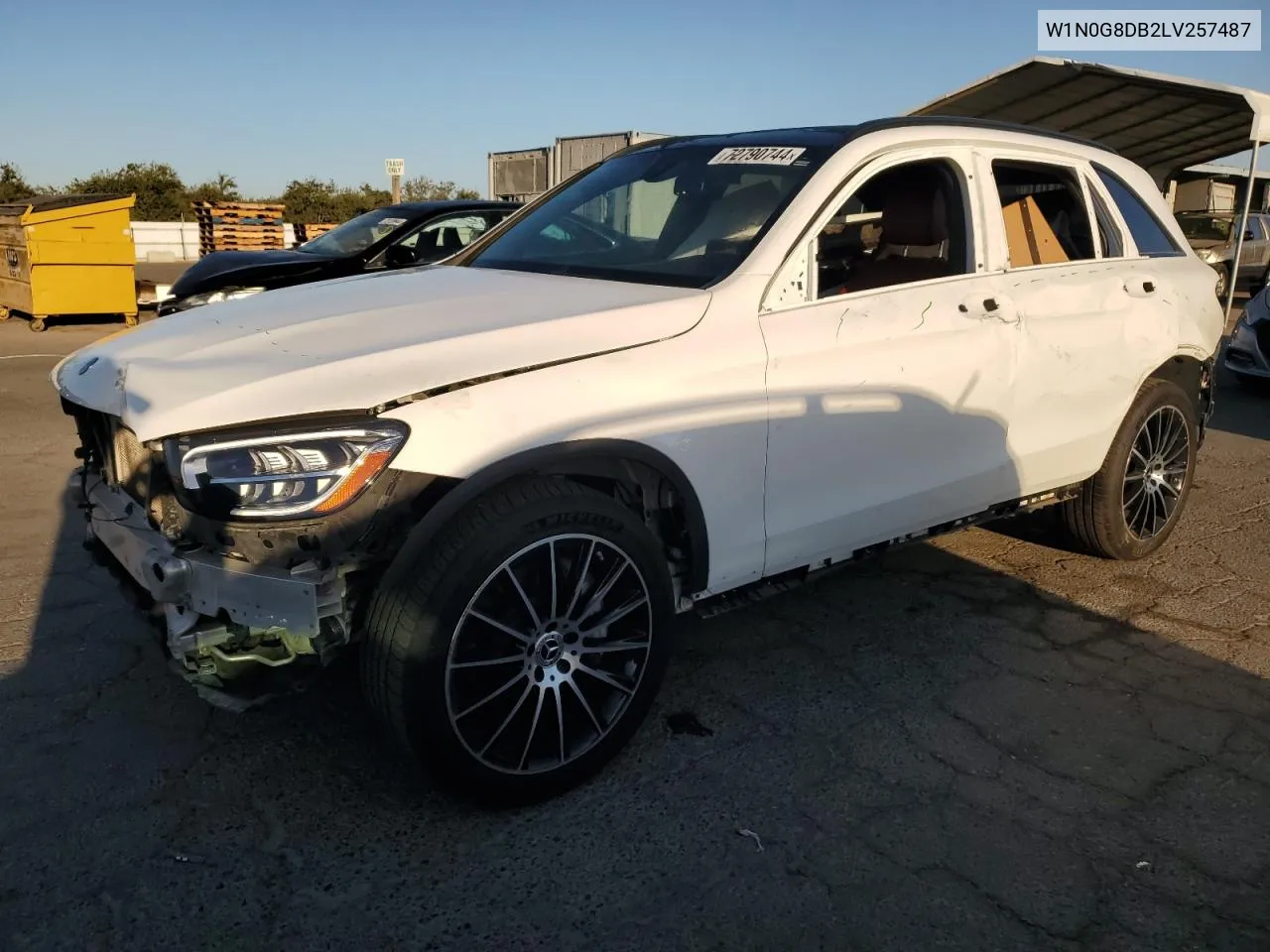 2020 Mercedes-Benz Glc 300 VIN: W1N0G8DB2LV257487 Lot: 72790744