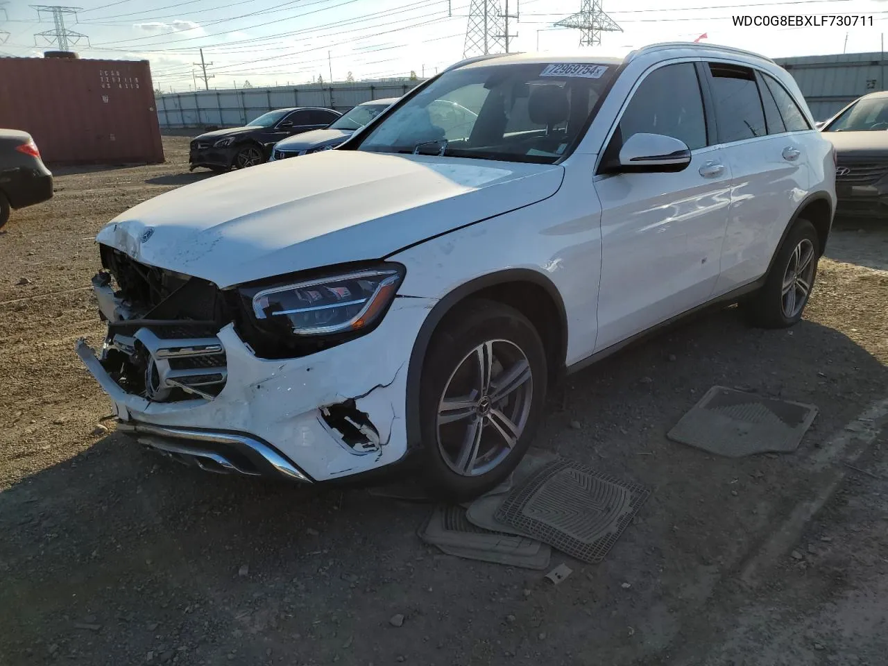 2020 Mercedes-Benz Glc 300 4Matic VIN: WDC0G8EBXLF730711 Lot: 72969754