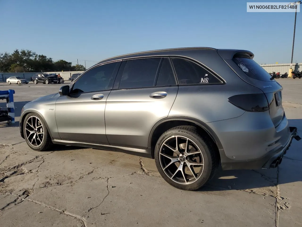 2020 Mercedes-Benz Glc 43 4Matic Amg VIN: W1N0G6EB2LF821488 Lot: 74237714