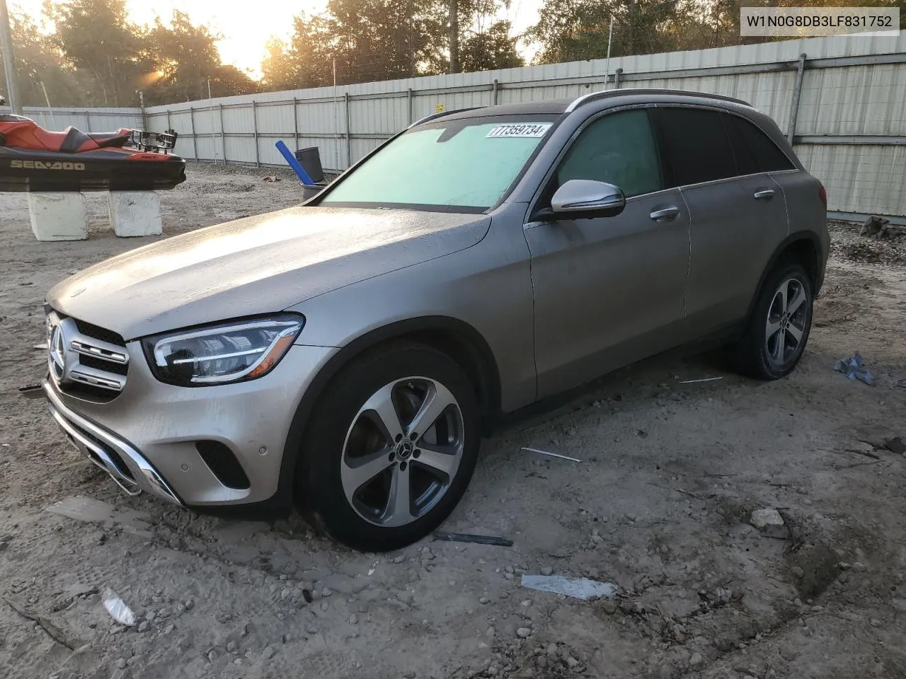 2020 Mercedes-Benz Glc 300 VIN: W1N0G8DB3LF831752 Lot: 77359734