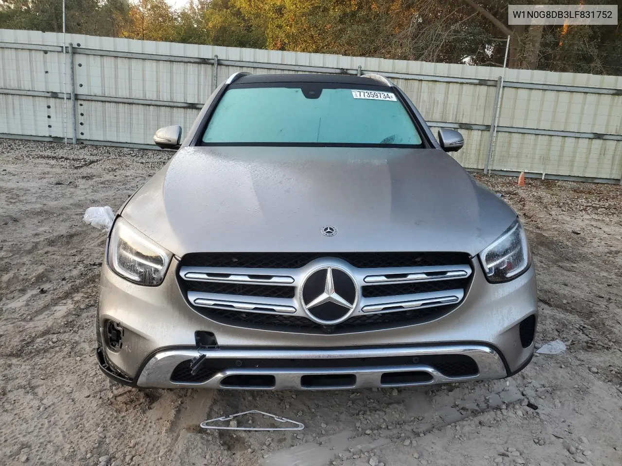 2020 Mercedes-Benz Glc 300 VIN: W1N0G8DB3LF831752 Lot: 77359734