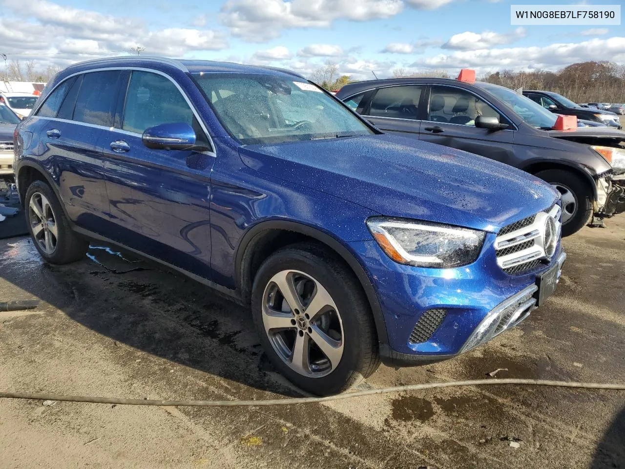 2020 Mercedes-Benz Glc 300 4Matic VIN: W1N0G8EB7LF758190 Lot: 77951564