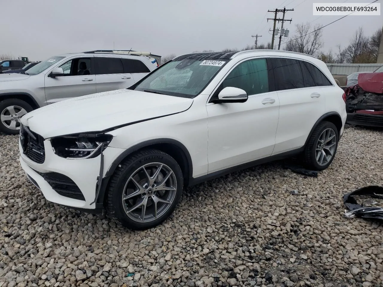 2020 Mercedes-Benz Glc 300 4Matic VIN: WDC0G8EB0LF693264 Lot: 80724974