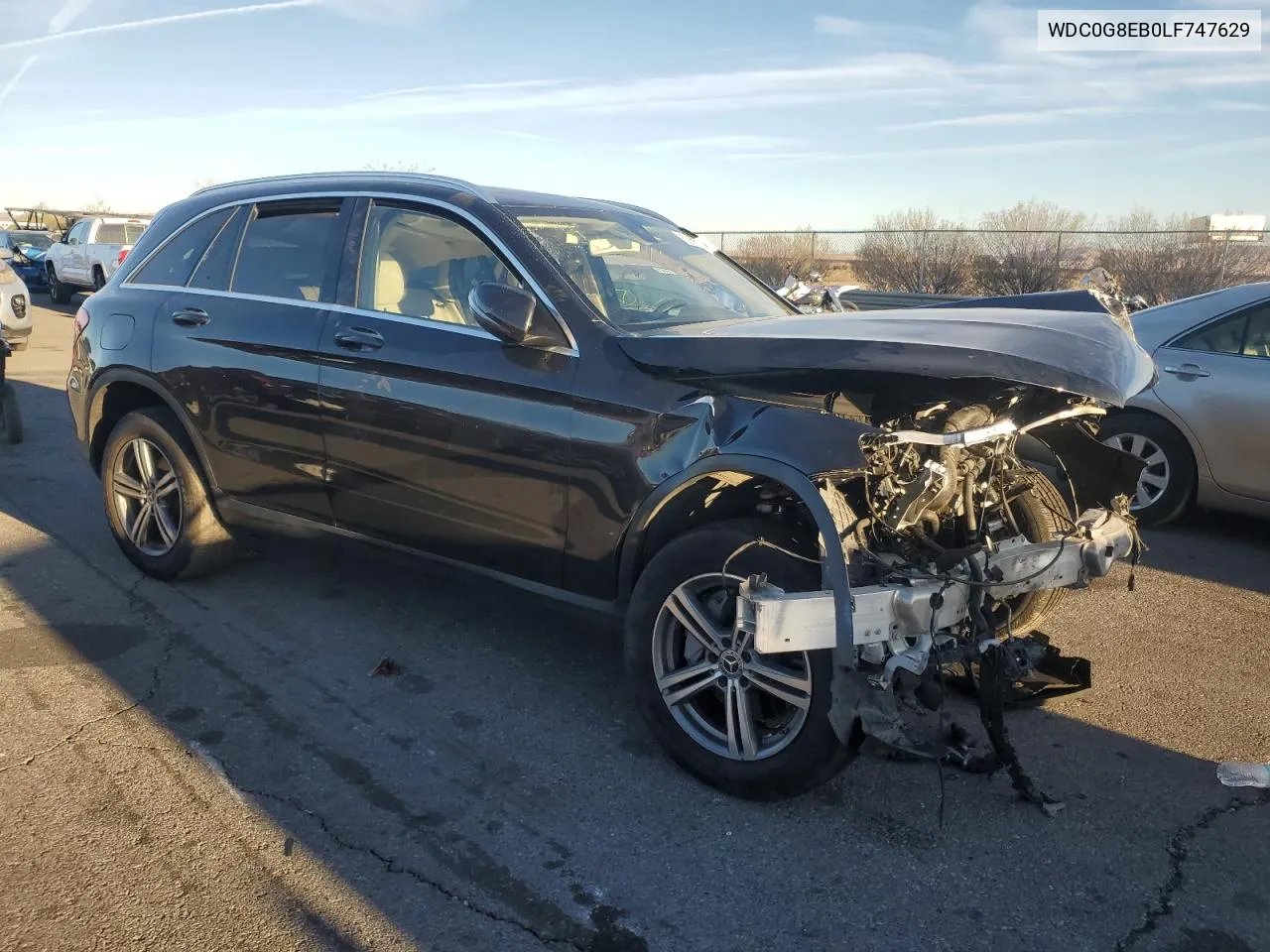 2020 Mercedes-Benz Glc 300 4Matic VIN: WDC0G8EB0LF747629 Lot: 80856514