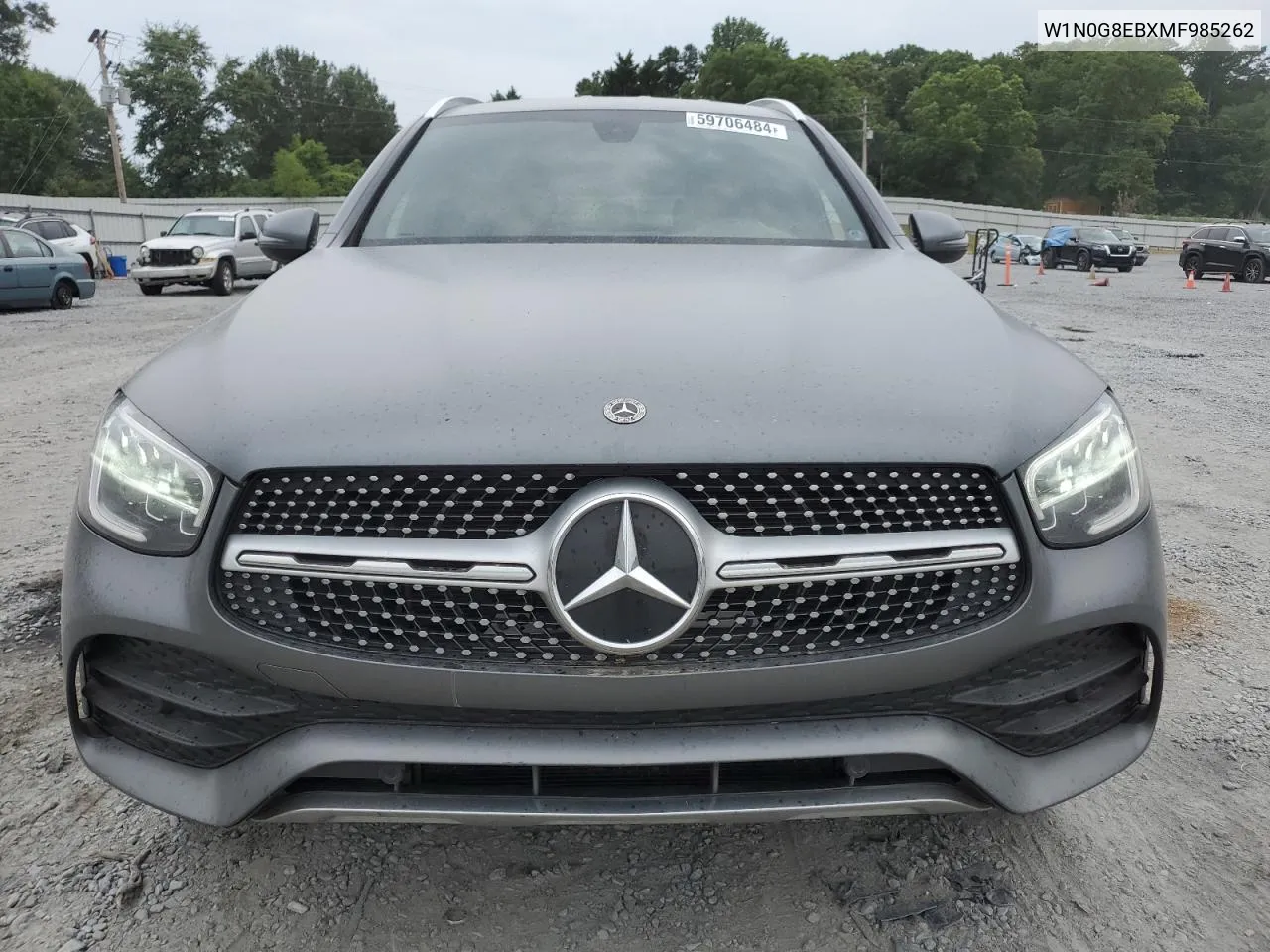 2021 Mercedes-Benz Glc 300 4Matic VIN: W1N0G8EBXMF985262 Lot: 59706484