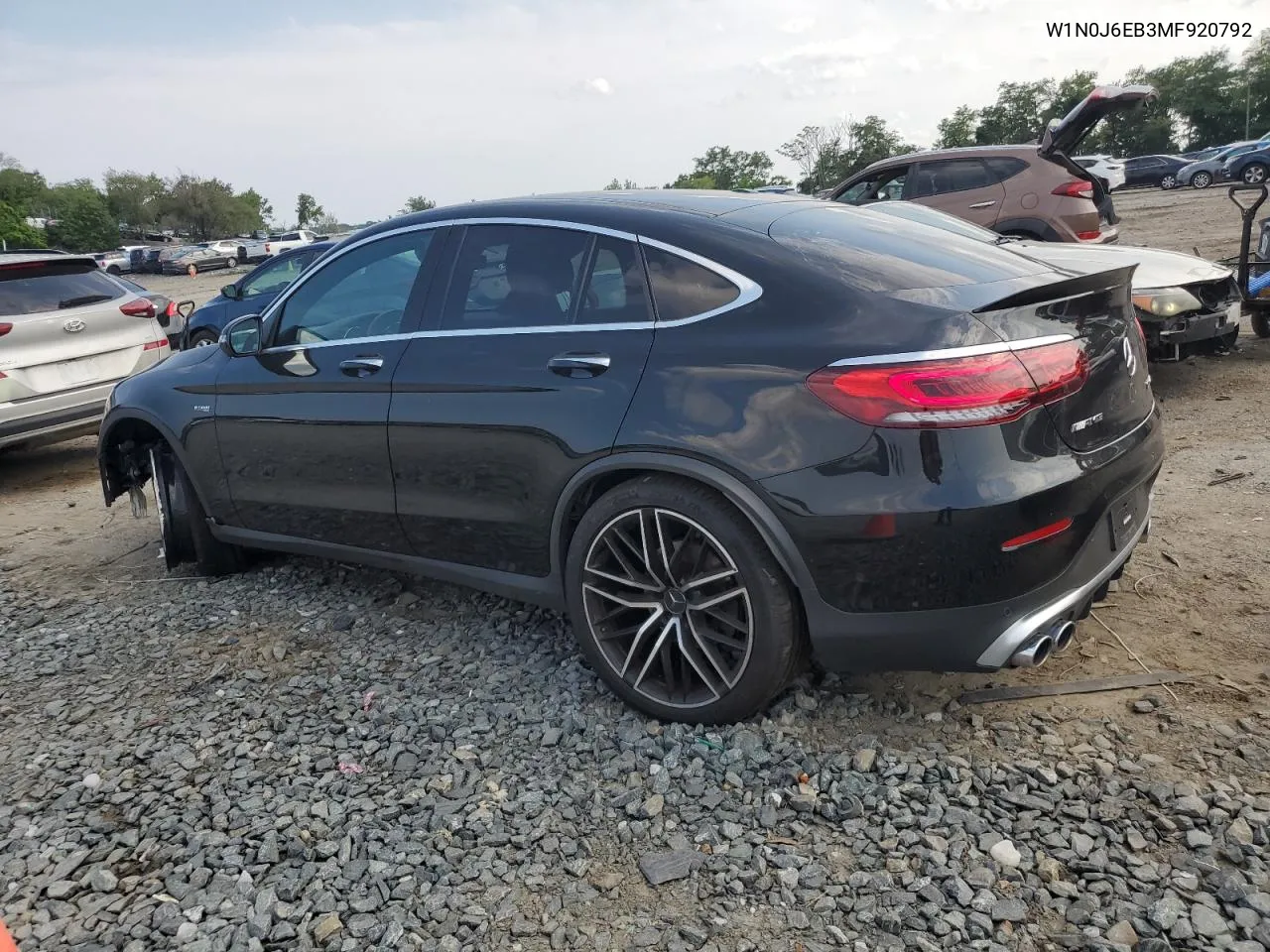 2021 Mercedes-Benz Glc Coupe 43 4Matic Amg VIN: W1N0J6EB3MF920792 Lot: 62026084