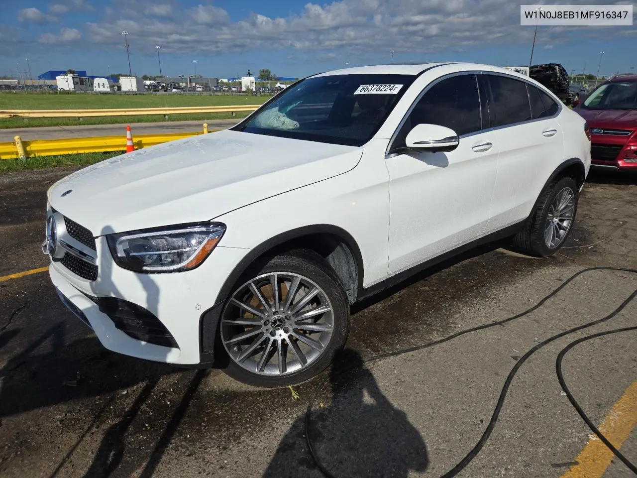 2021 Mercedes-Benz Glc Coupe 300 4Matic VIN: W1N0J8EB1MF916347 Lot: 66378224