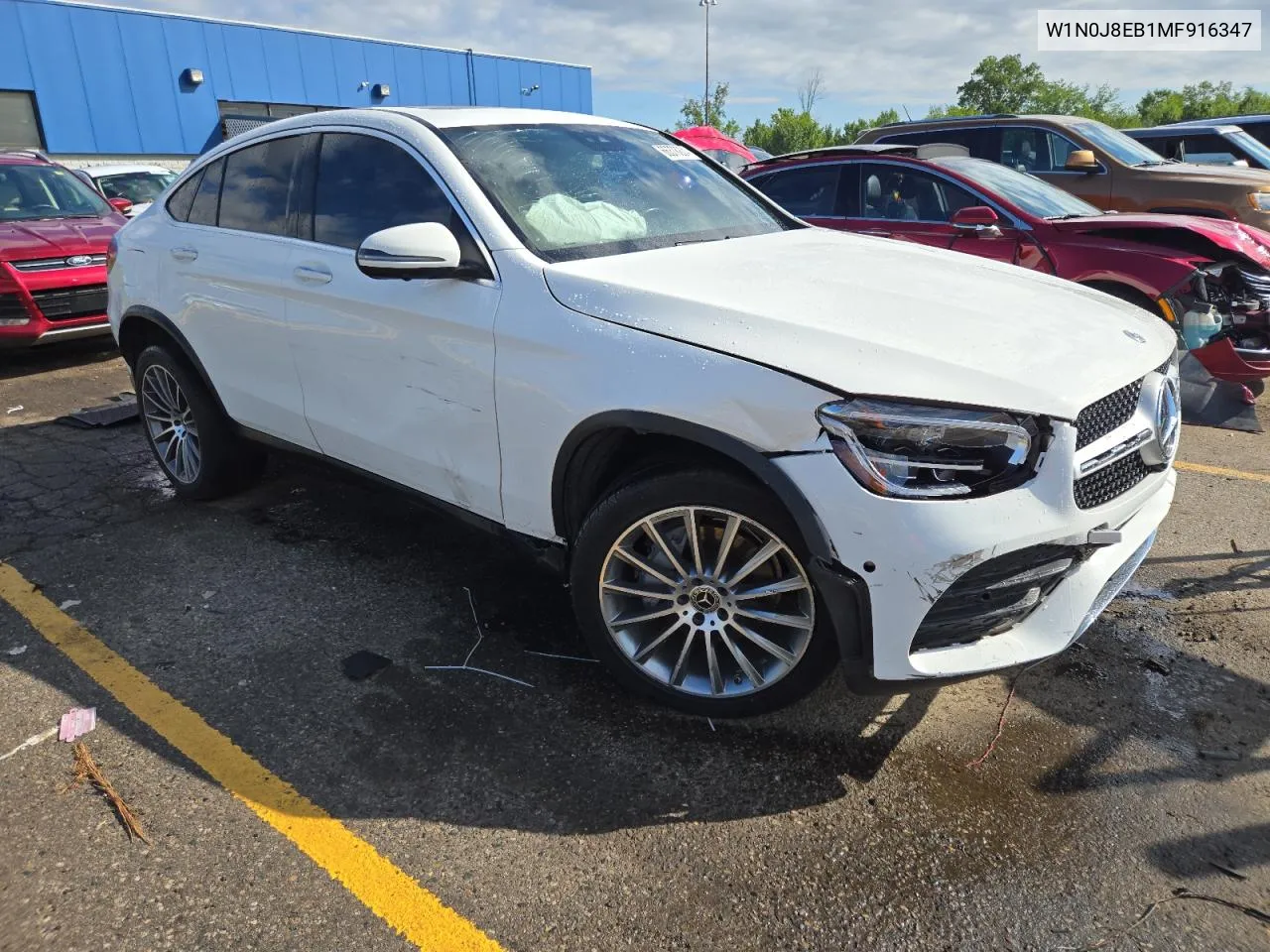 2021 Mercedes-Benz Glc Coupe 300 4Matic VIN: W1N0J8EB1MF916347 Lot: 66378224