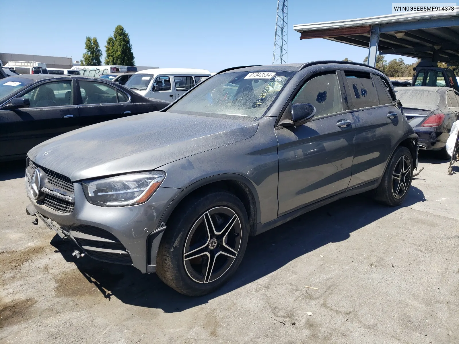 2021 Mercedes-Benz Glc 300 4Matic VIN: W1N0G8EB5MF914373 Lot: 67942334