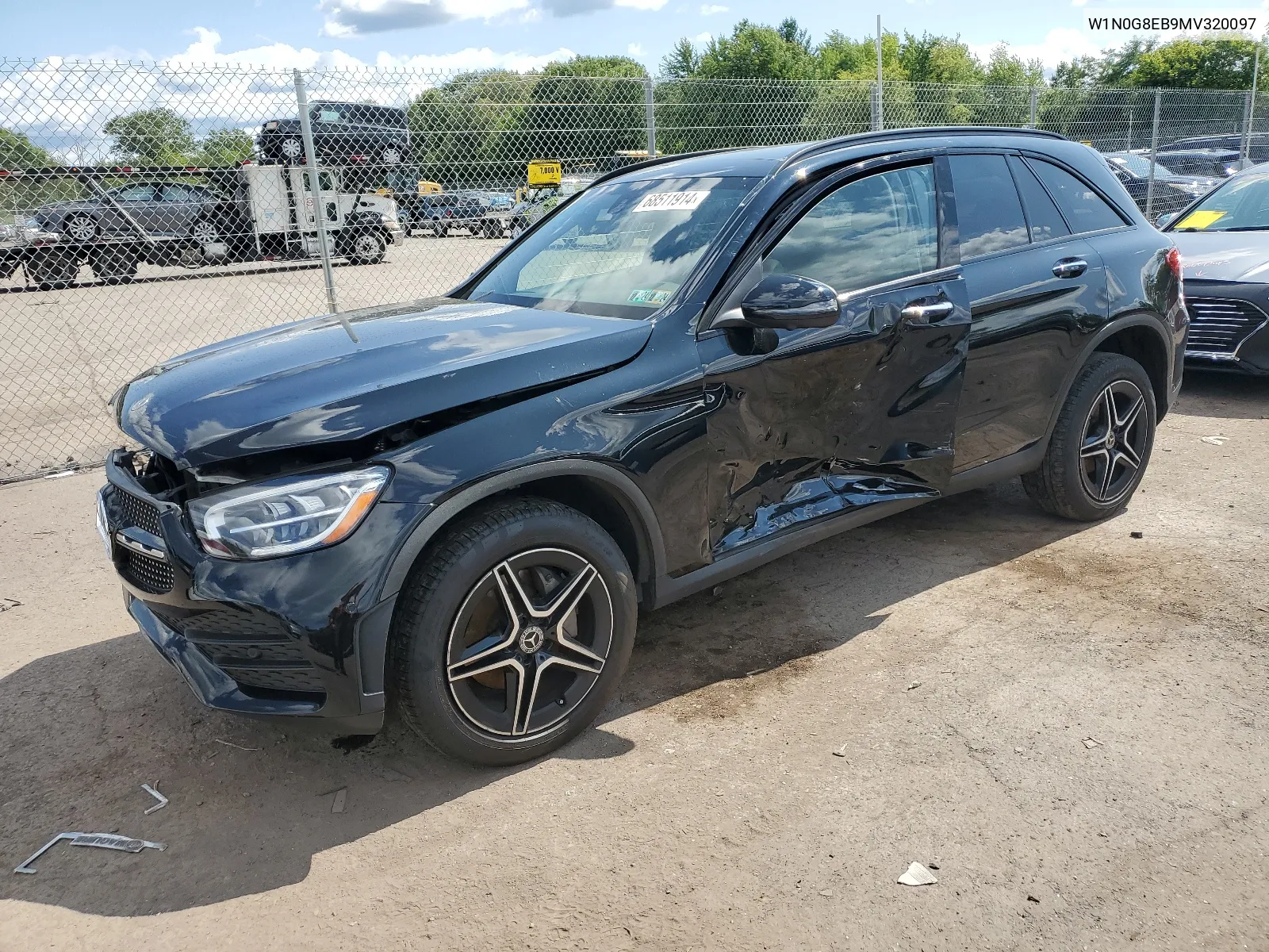 2021 Mercedes-Benz Glc 300 4Matic VIN: W1N0G8EB9MV320097 Lot: 68511914