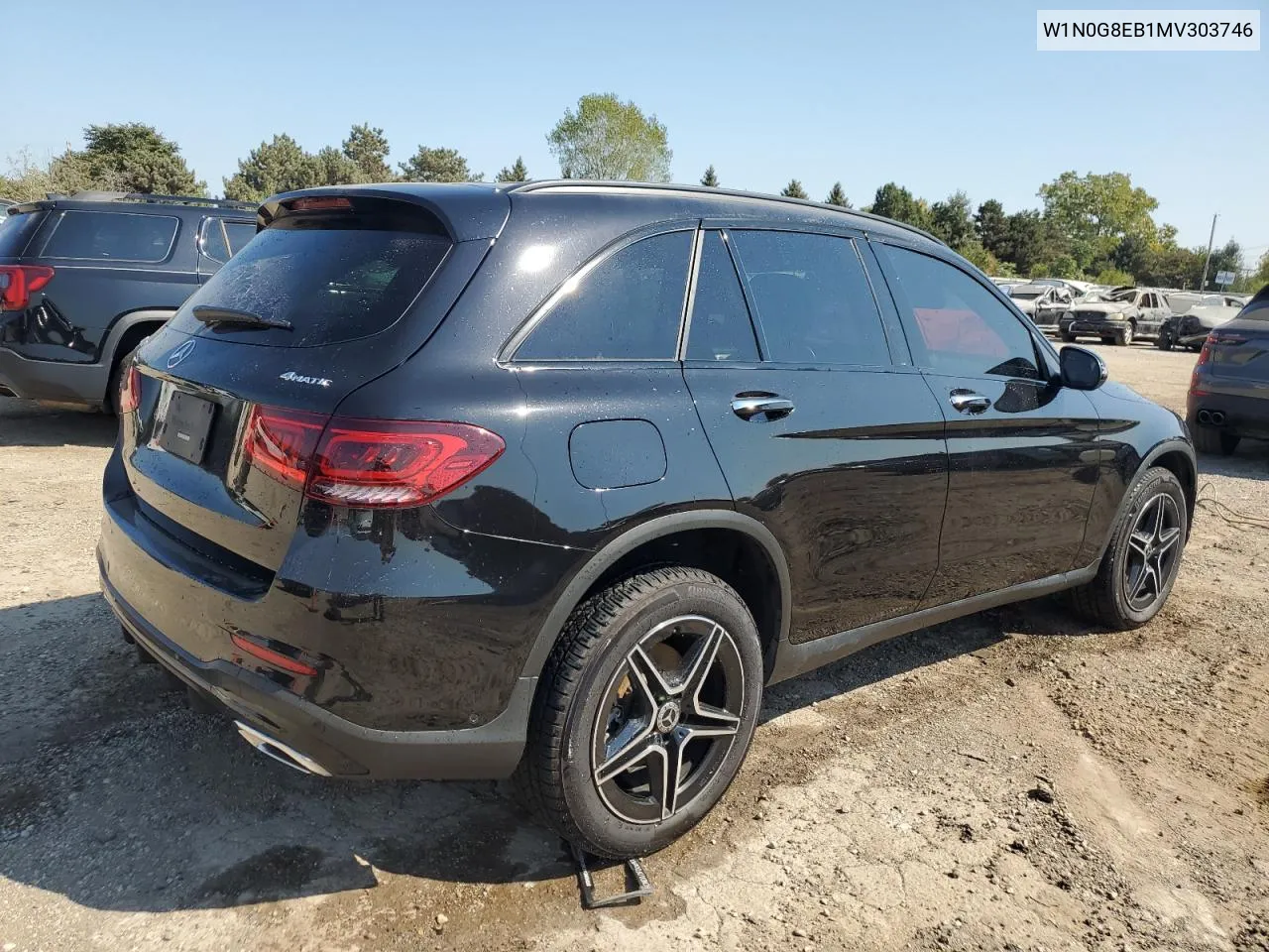 2021 Mercedes-Benz Glc 300 4Matic VIN: W1N0G8EB1MV303746 Lot: 71282294