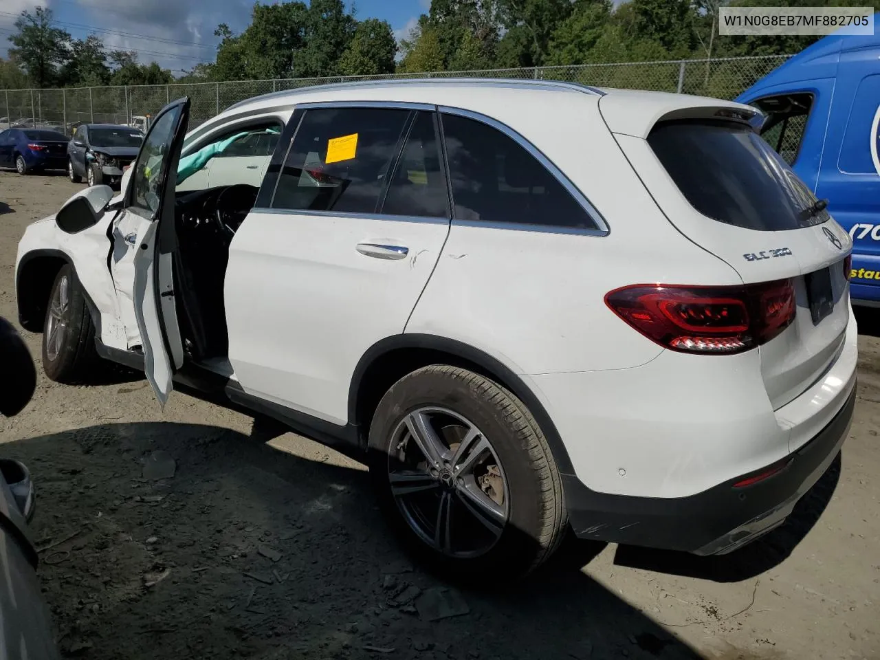 2021 Mercedes-Benz Glc 300 4Matic VIN: W1N0G8EB7MF882705 Lot: 71381634