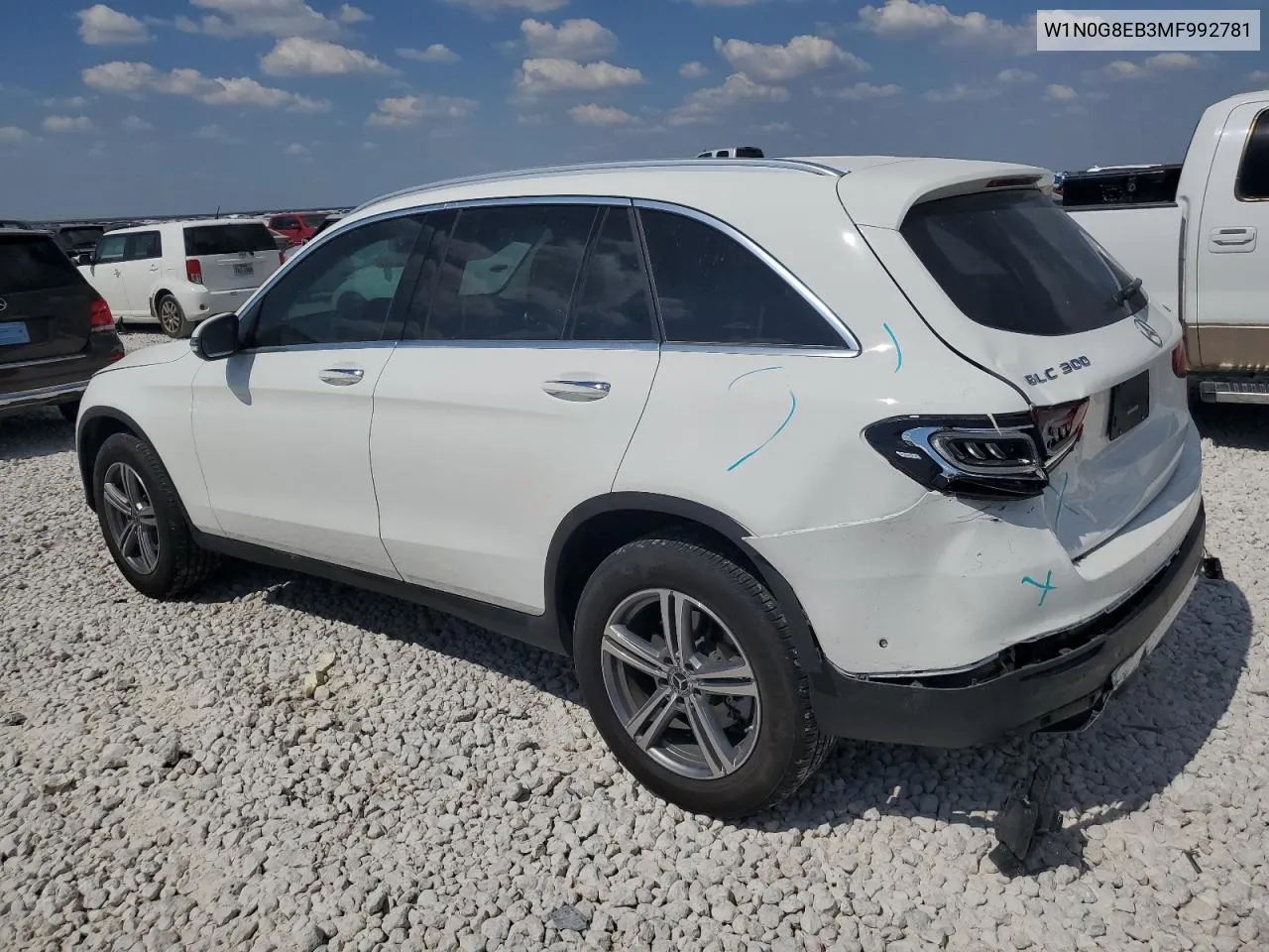 2021 Mercedes-Benz Glc 300 4Matic VIN: W1N0G8EB3MF992781 Lot: 71673424