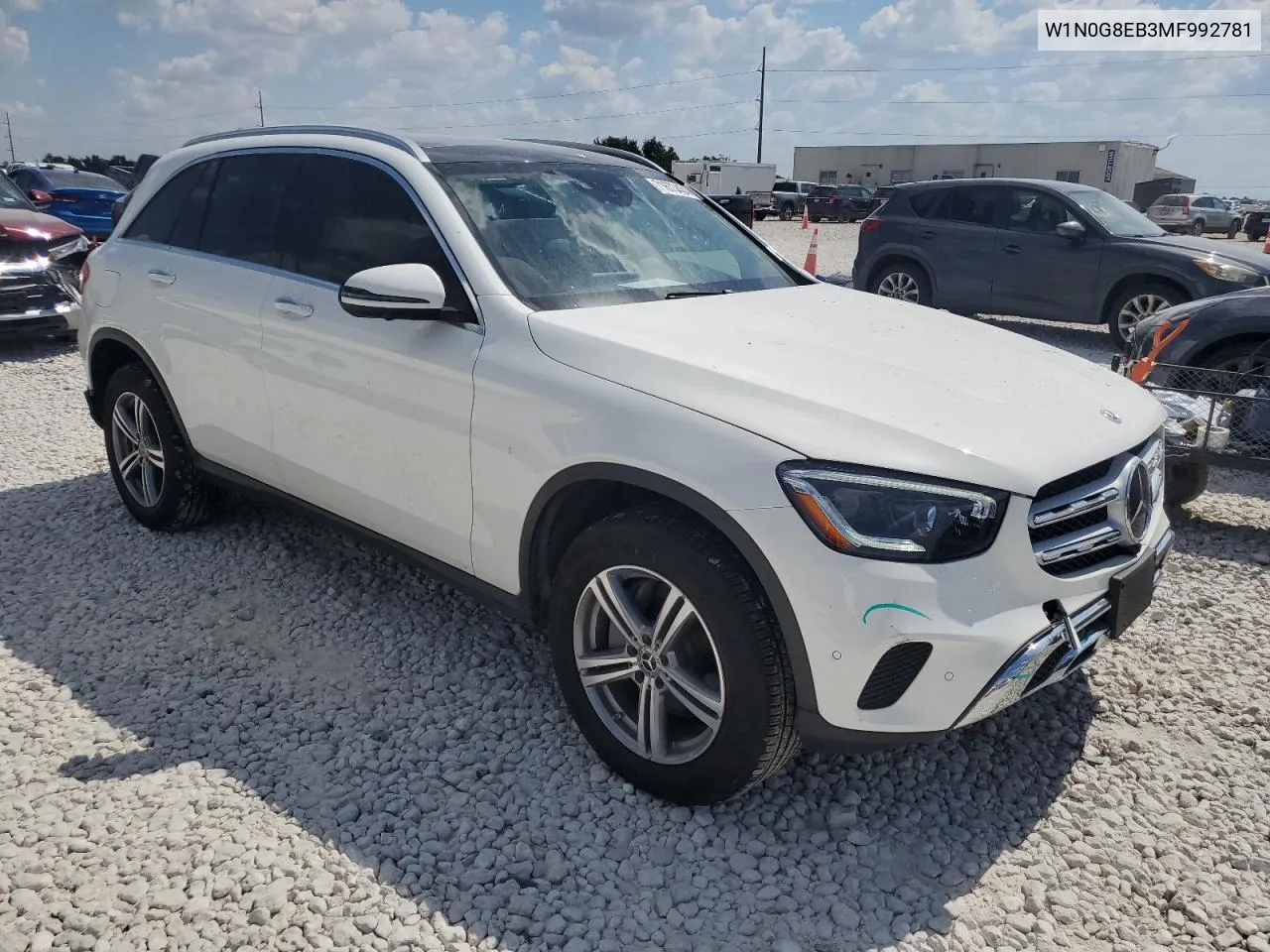 2021 Mercedes-Benz Glc 300 4Matic VIN: W1N0G8EB3MF992781 Lot: 71673424