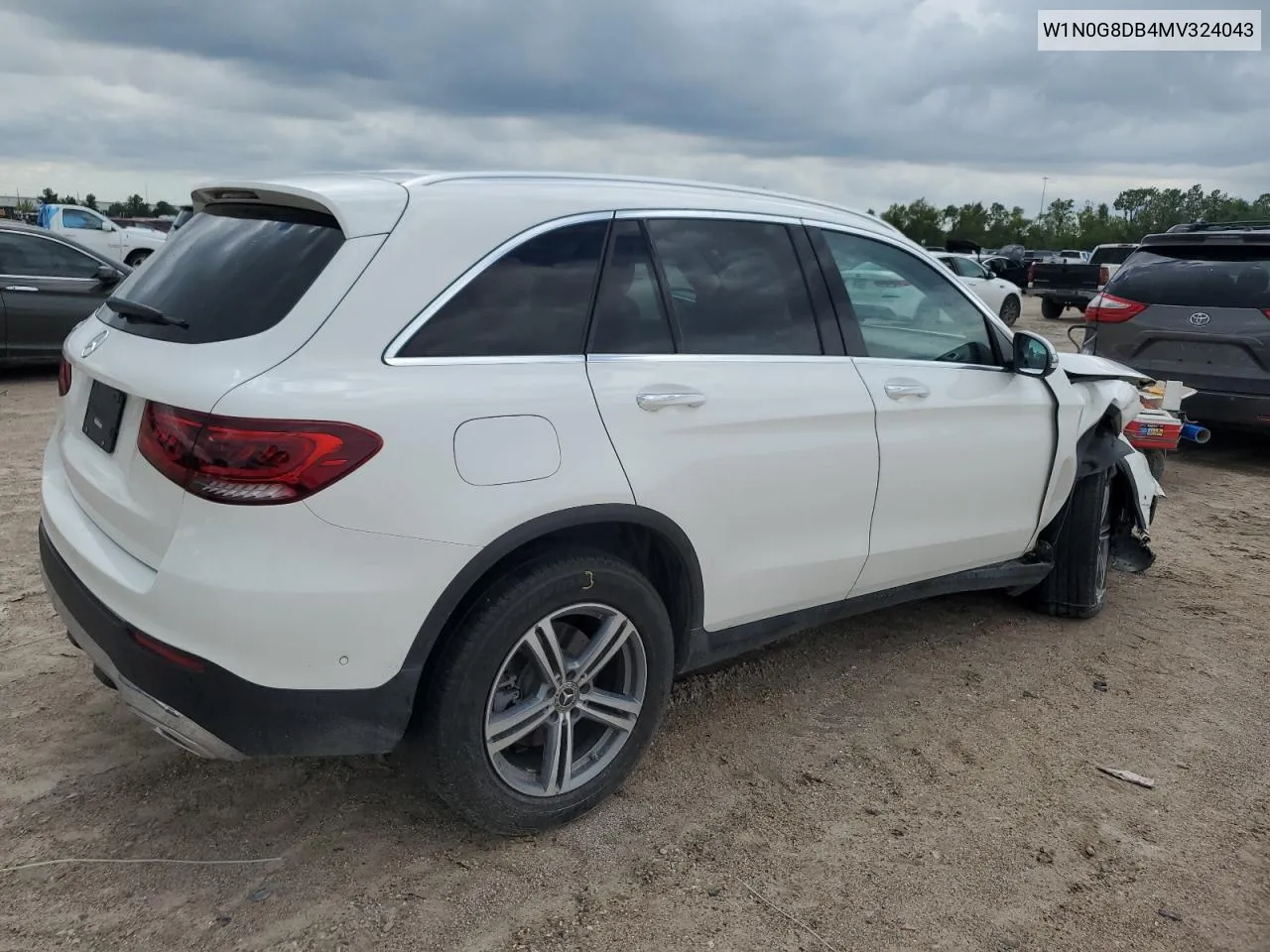 2021 Mercedes-Benz Glc 300 VIN: W1N0G8DB4MV324043 Lot: 72688964