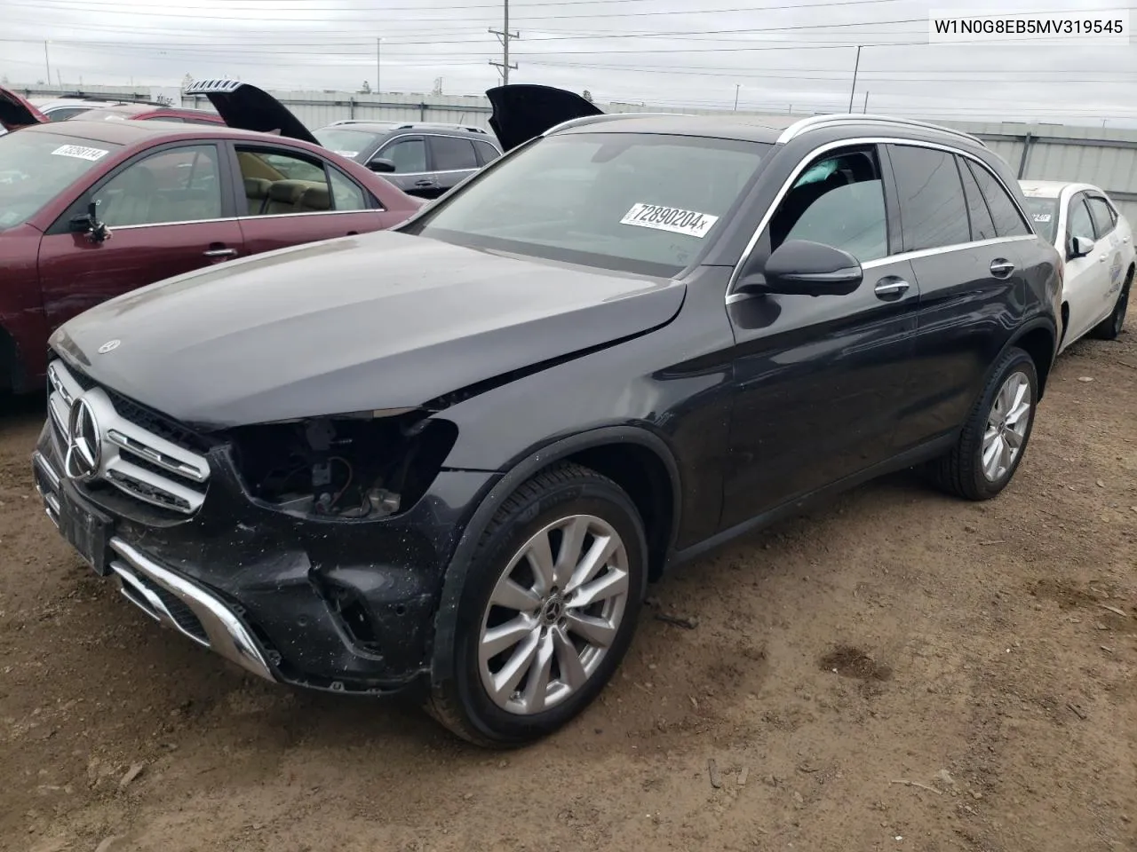 2021 Mercedes-Benz Glc 300 4Matic VIN: W1N0G8EB5MV319545 Lot: 72890204