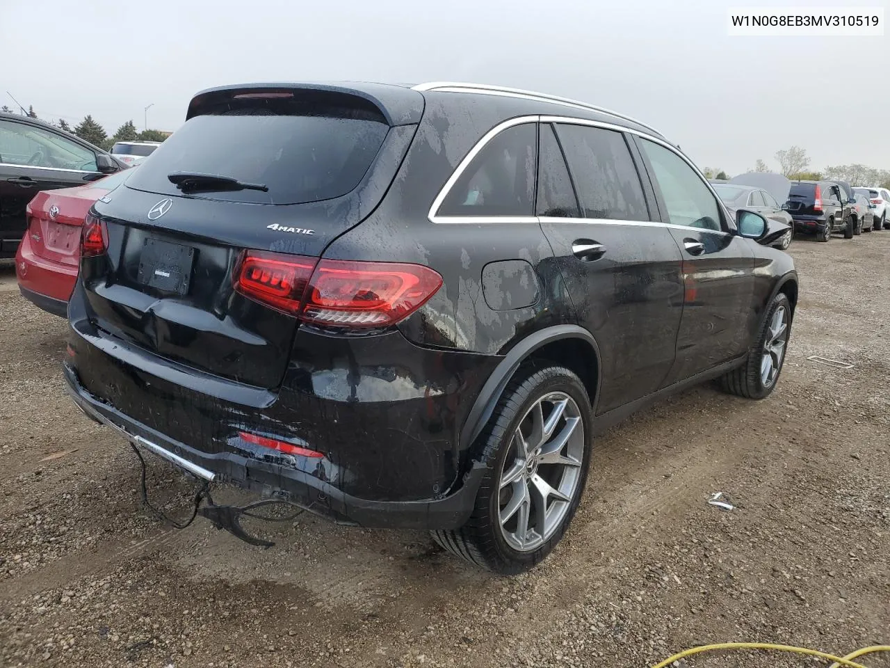 2021 Mercedes-Benz Glc 300 4Matic VIN: W1N0G8EB3MV310519 Lot: 73410404