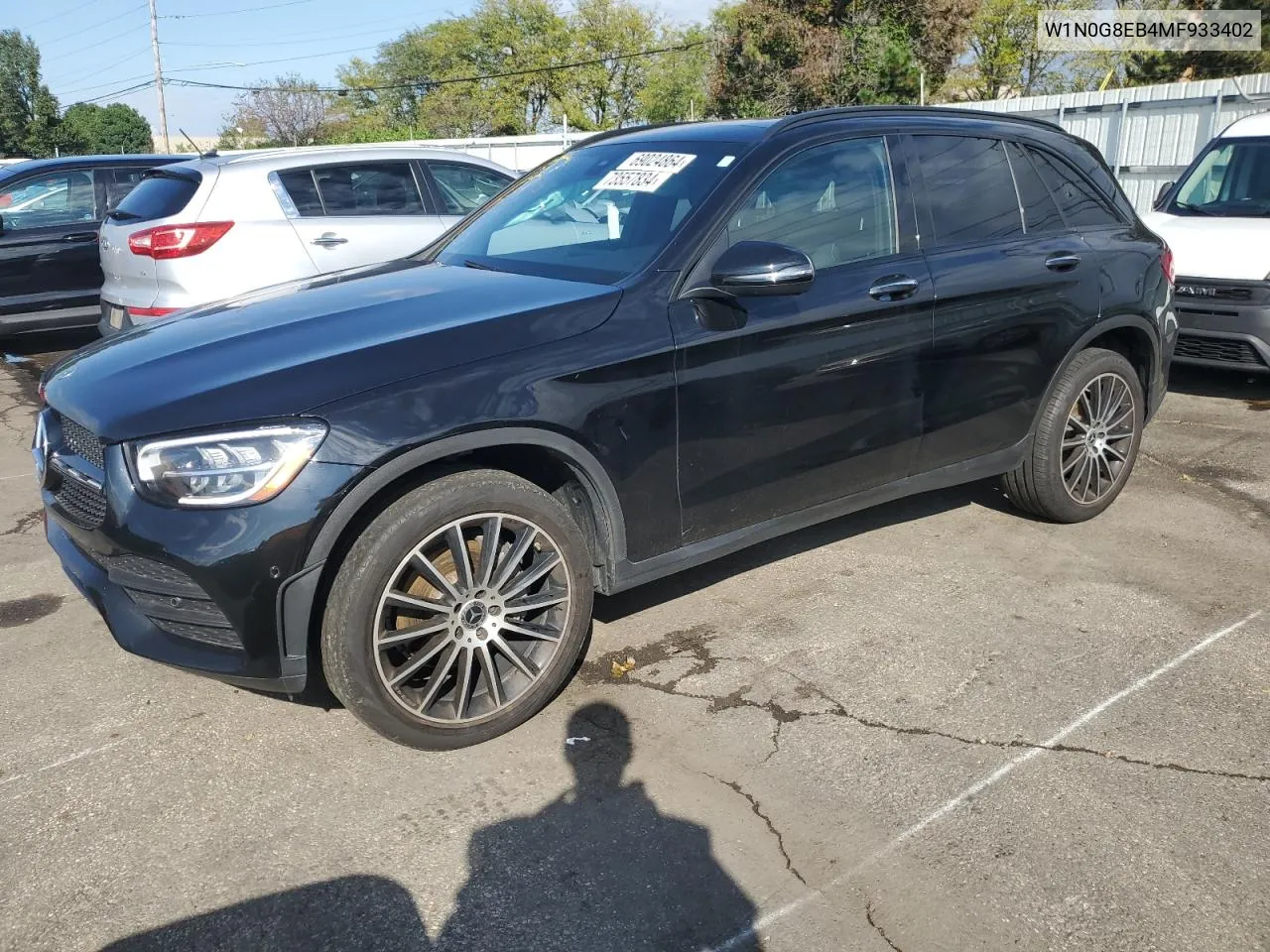 2021 Mercedes-Benz Glc 300 4Matic VIN: W1N0G8EB4MF933402 Lot: 73557834