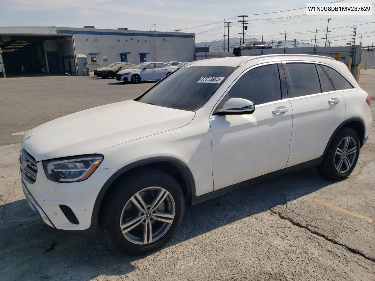 2021 Mercedes-Benz Glc 300 VIN: W1N0G8DB1MV287629 Lot: 74743454