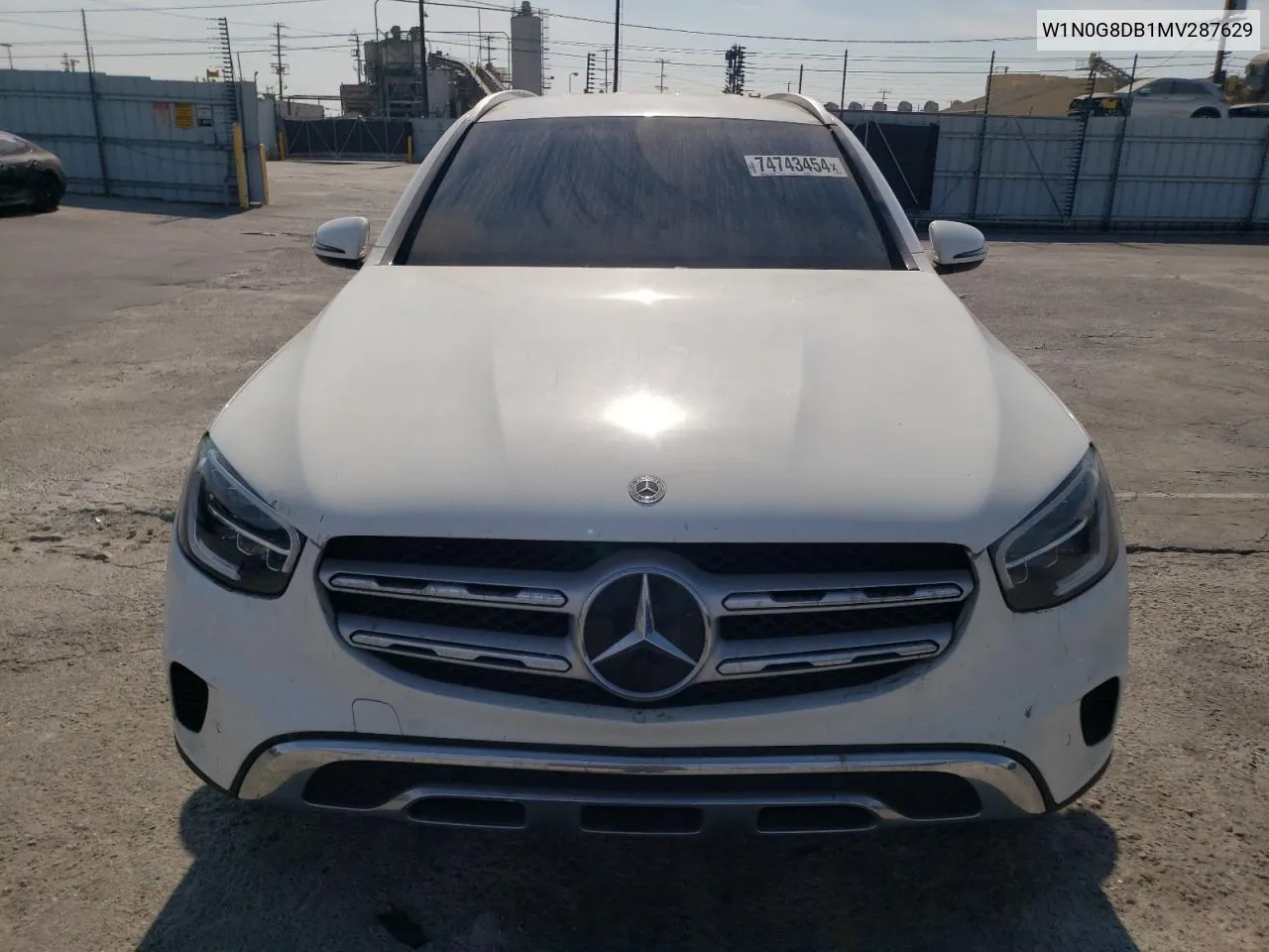 2021 Mercedes-Benz Glc 300 VIN: W1N0G8DB1MV287629 Lot: 74743454