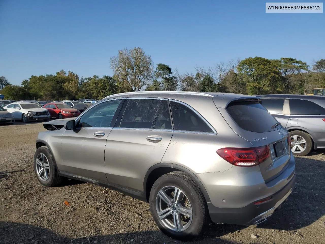 2021 Mercedes-Benz Glc 300 4Matic VIN: W1N0G8EB9MF885122 Lot: 74938304