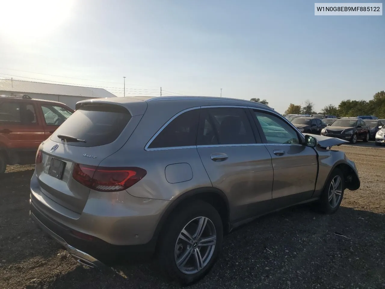 2021 Mercedes-Benz Glc 300 4Matic VIN: W1N0G8EB9MF885122 Lot: 74938304