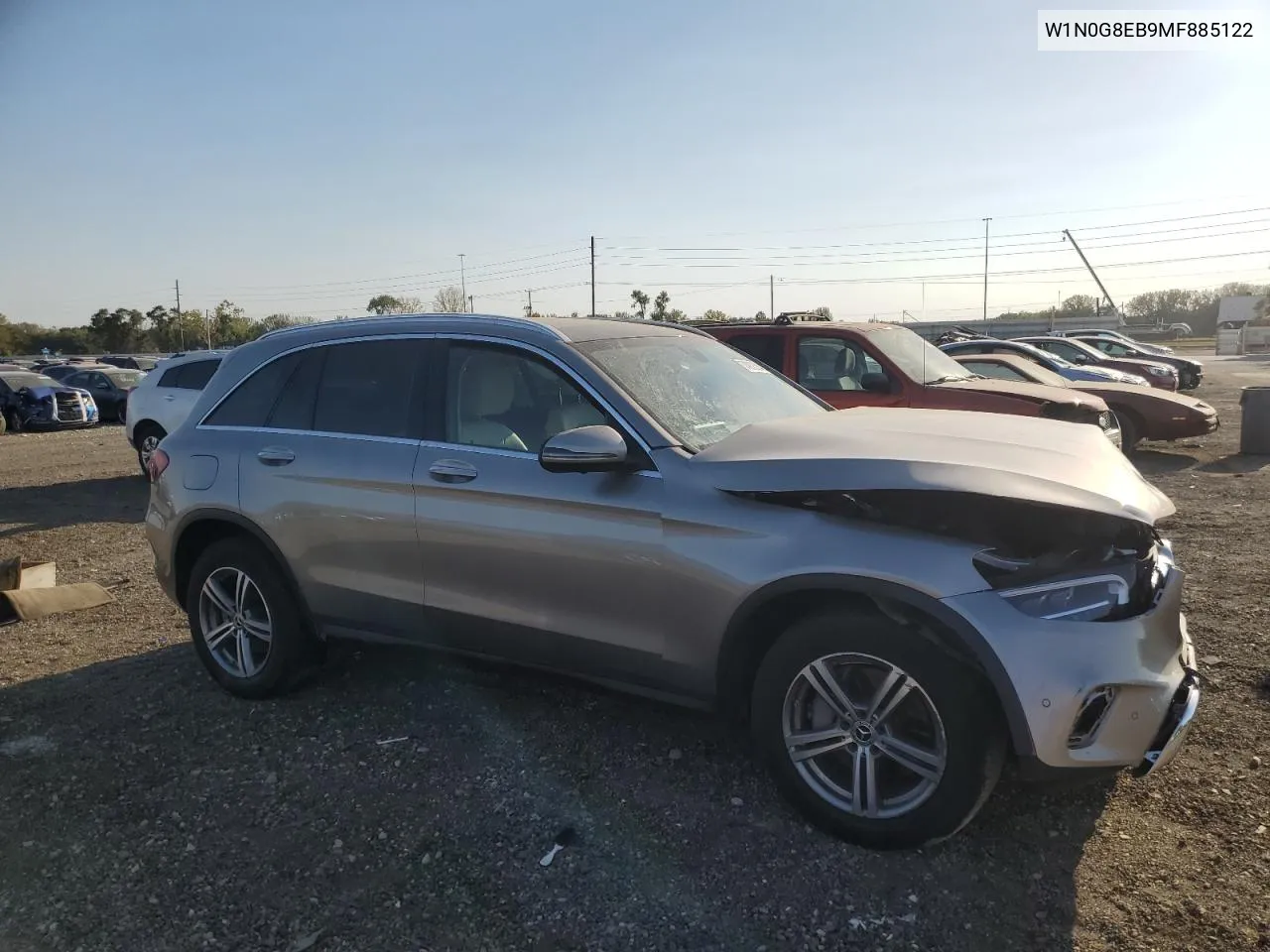 2021 Mercedes-Benz Glc 300 4Matic VIN: W1N0G8EB9MF885122 Lot: 74938304