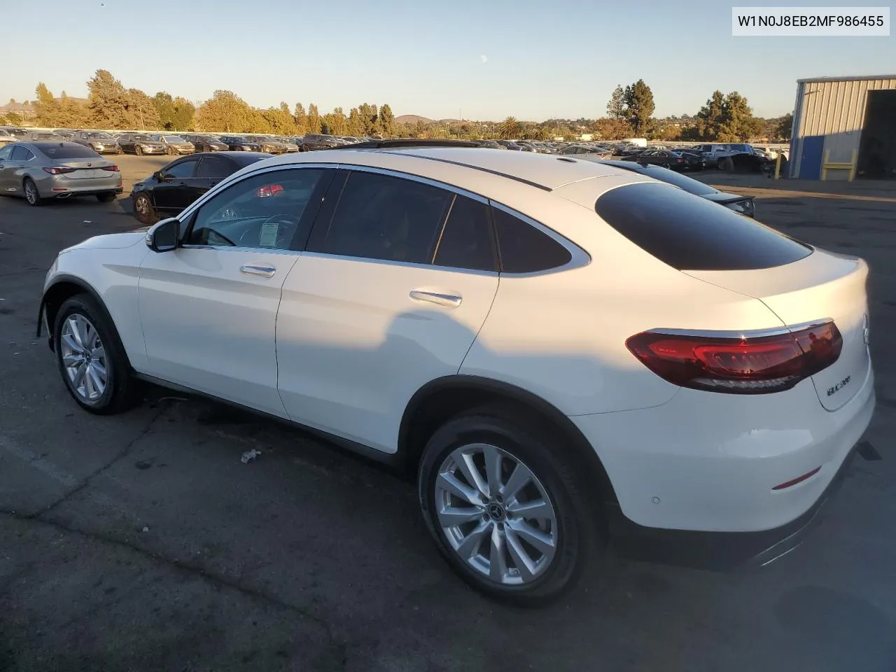 2021 Mercedes-Benz Glc Coupe 300 4Matic VIN: W1N0J8EB2MF986455 Lot: 75513384