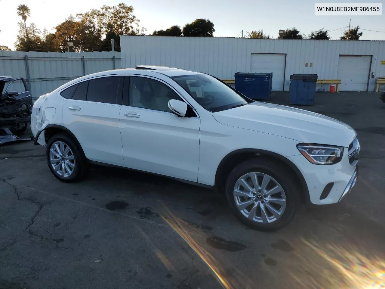 2021 Mercedes-Benz Glc Coupe 300 4Matic VIN: W1N0J8EB2MF986455 Lot: 75513384