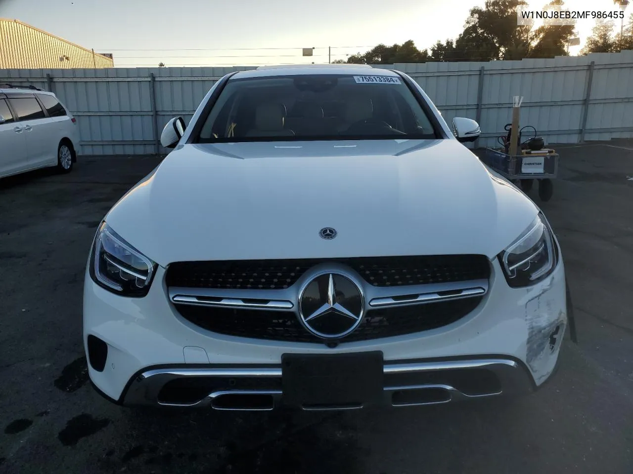 2021 Mercedes-Benz Glc Coupe 300 4Matic VIN: W1N0J8EB2MF986455 Lot: 75513384