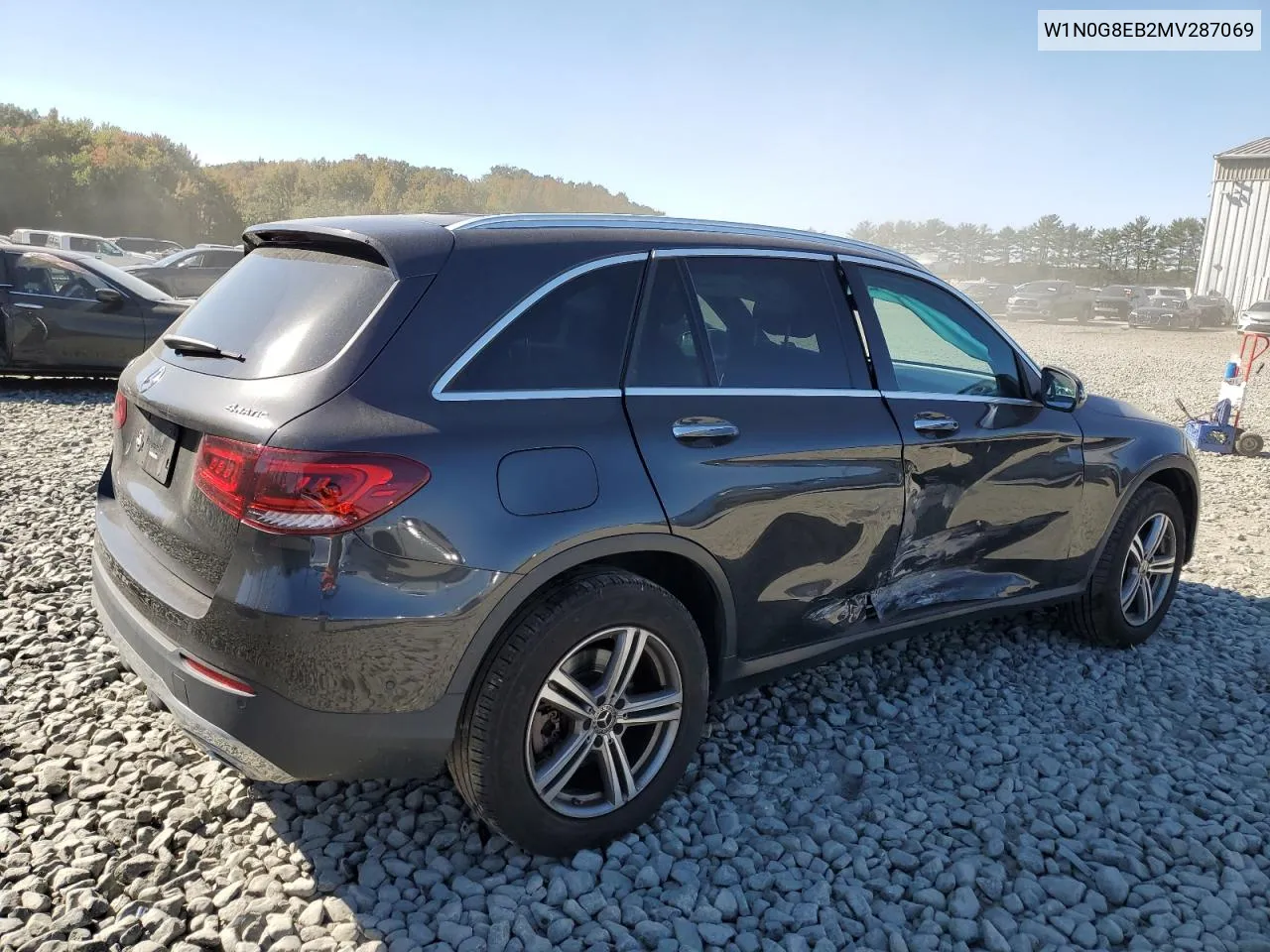 2021 Mercedes-Benz Glc 300 4Matic VIN: W1N0G8EB2MV287069 Lot: 75723124