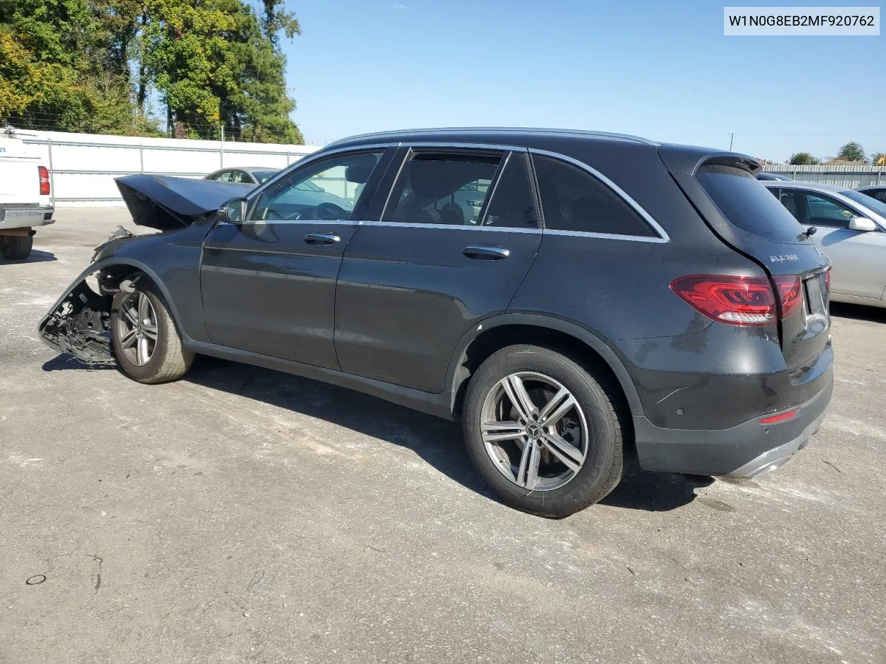 2021 Mercedes-Benz Glc 300 4Matic VIN: W1N0G8EB2MF920762 Lot: 75770174