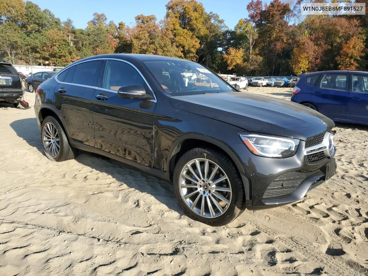 2021 Mercedes-Benz Glc Coupe 300 4Matic VIN: W1N0J8EB8MF891527 Lot: 77092154