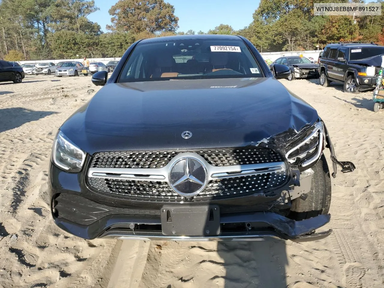 2021 Mercedes-Benz Glc Coupe 300 4Matic VIN: W1N0J8EB8MF891527 Lot: 77092154