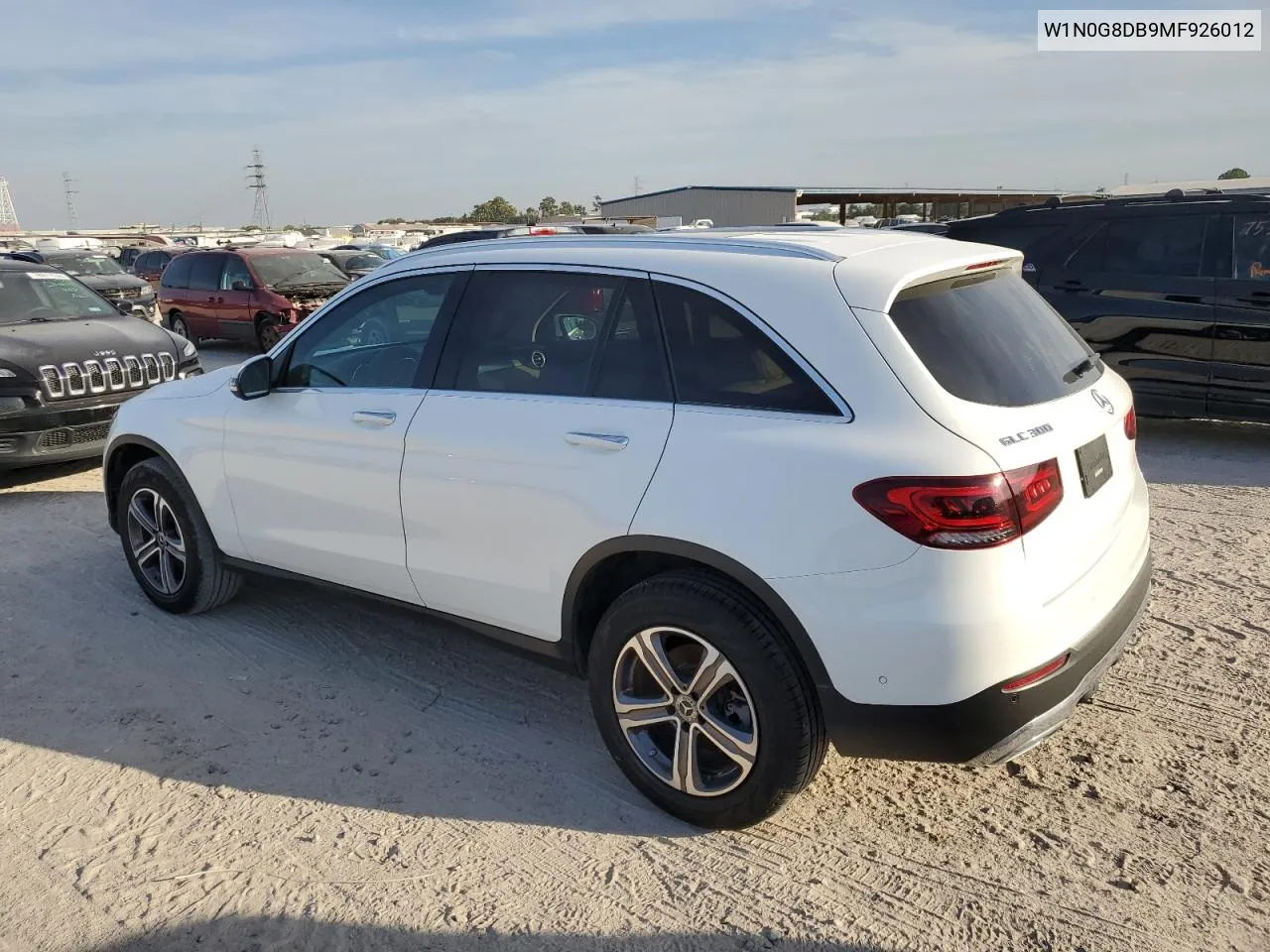 2021 Mercedes-Benz Glc 300 VIN: W1N0G8DB9MF926012 Lot: 77645054