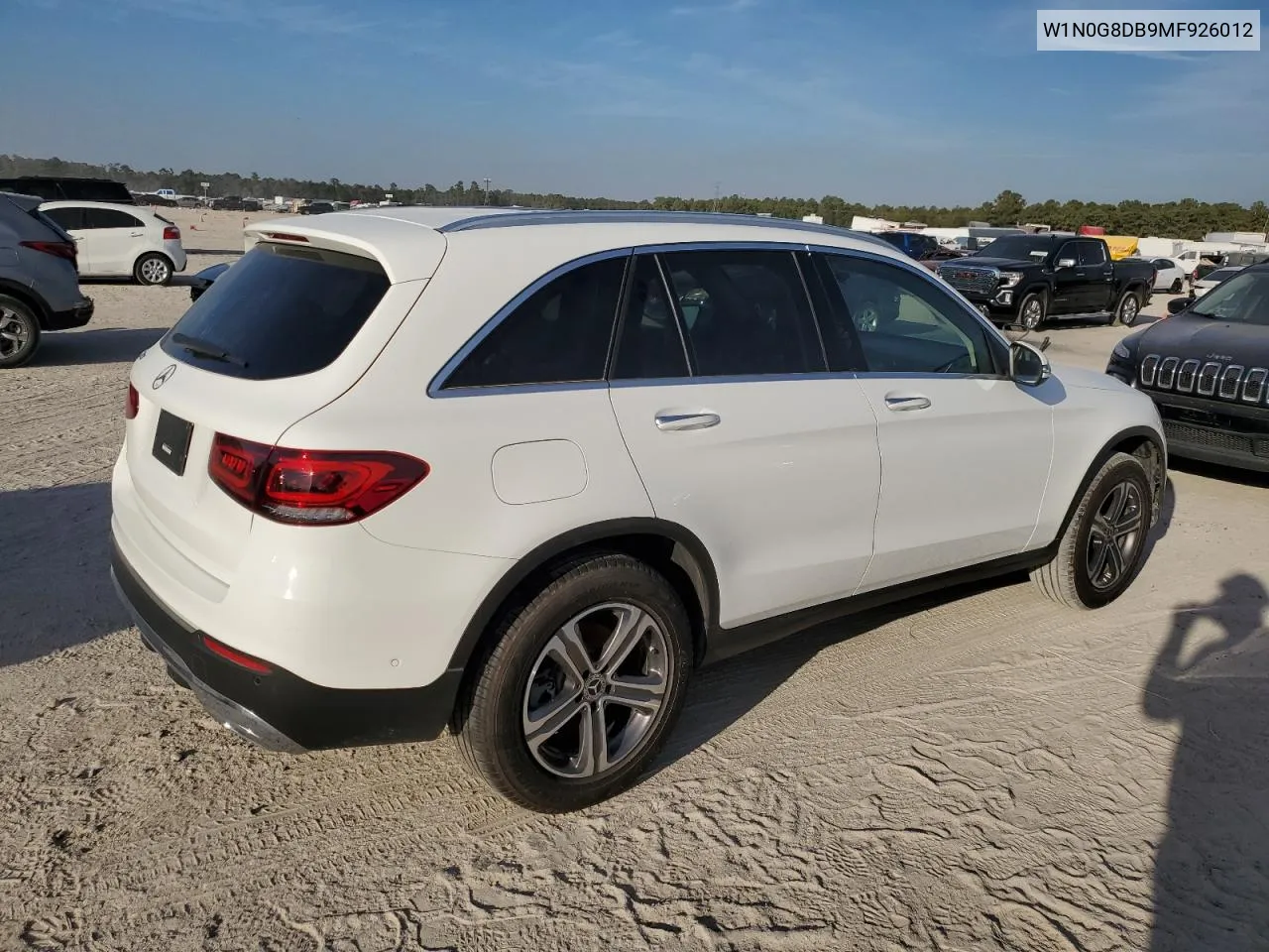 2021 Mercedes-Benz Glc 300 VIN: W1N0G8DB9MF926012 Lot: 77645054