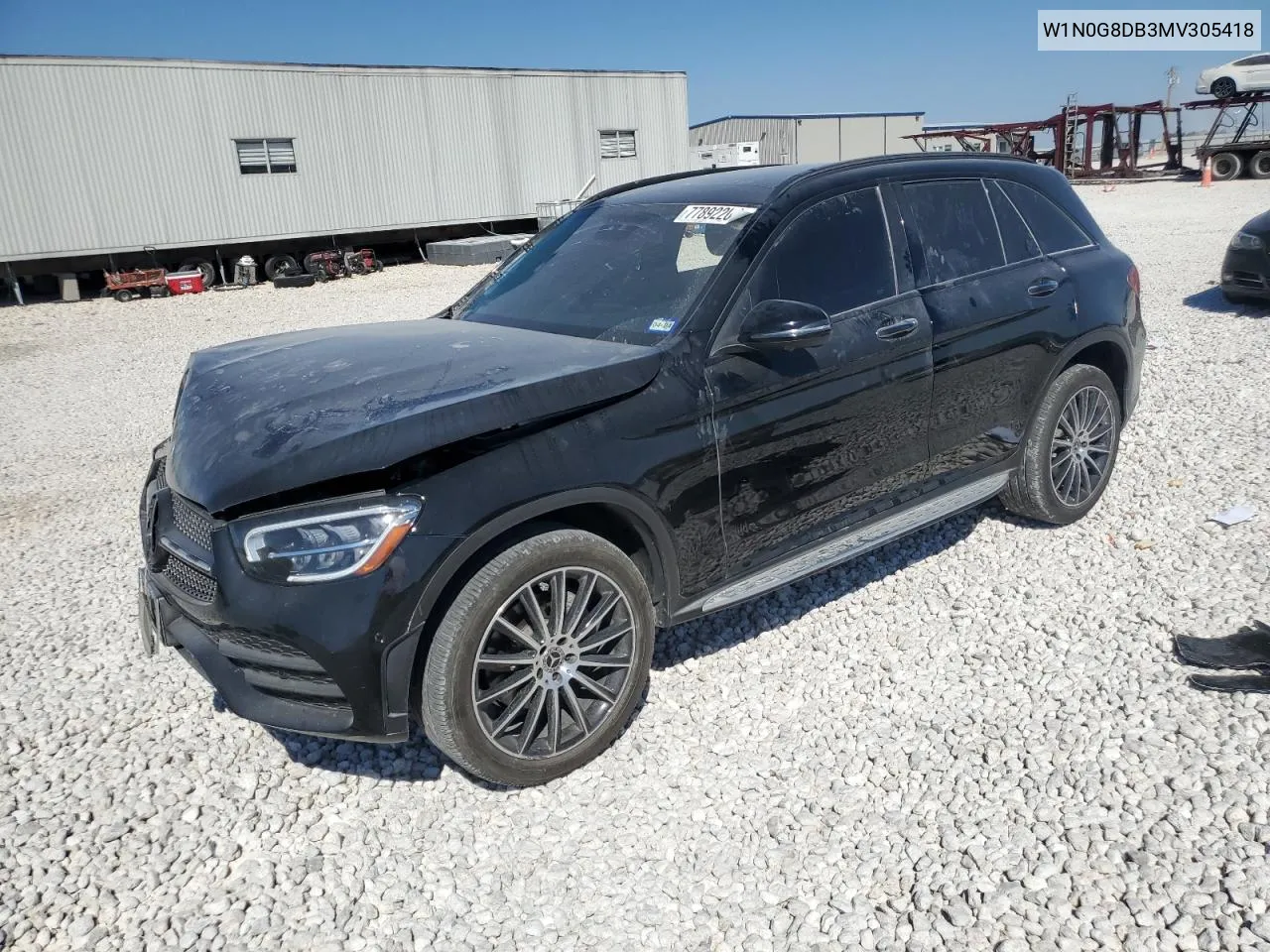 2021 Mercedes-Benz Glc 300 VIN: W1N0G8DB3MV305418 Lot: 77892204