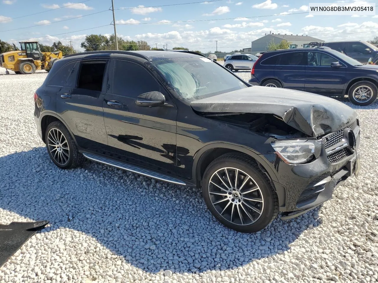 2021 Mercedes-Benz Glc 300 VIN: W1N0G8DB3MV305418 Lot: 77892204